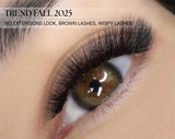 Eyelash Extension Trends for Fall 2025 – Brown Lashes, No Extensions Look & Wispy Lashes