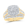 14kt Yellow Gold Round Diamond Bridal Wedding Ring Band Set 2 Cttw - 116538