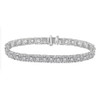 10kt White Gold Womens Round Diamond Tennis Bracelet 3 Cttw