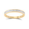 10kt Yellow Gold Round Diamond Oval Bridal Wedding Ring Band Set 1/2 Cttw - 155189