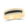 14kt Yellow Gold Mens Round Diamond Wedding Band Ring 1/4 Cttw - 159168