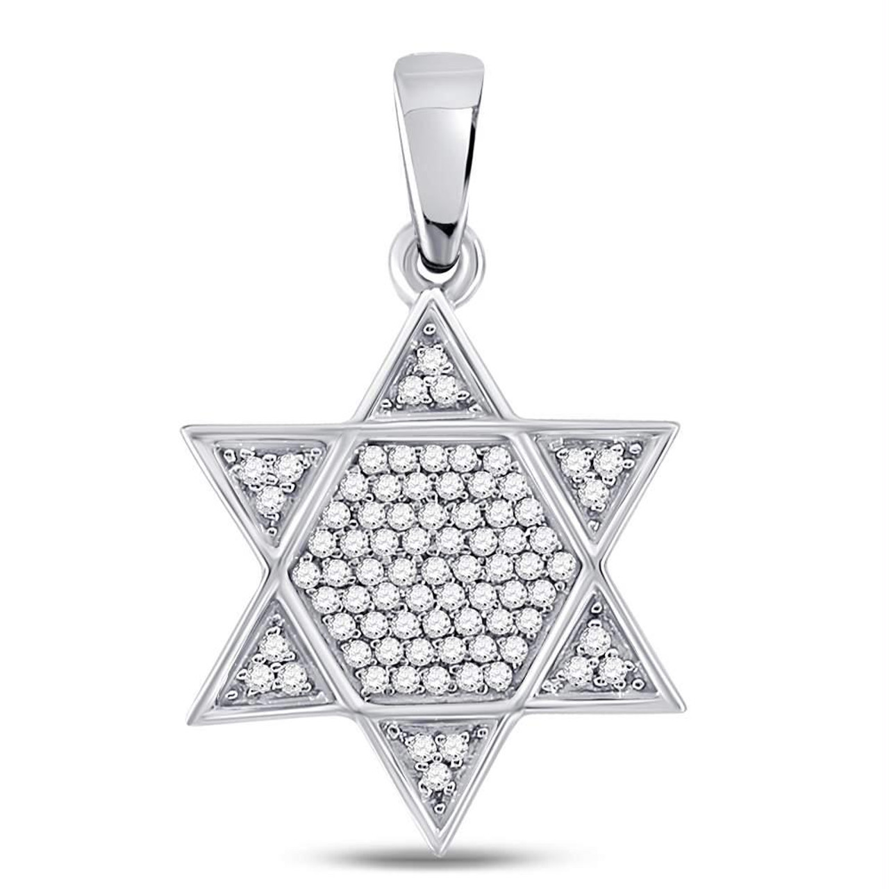 Deco Star of David Pendant in 18K Yellow Gold with Diamonds, 24mm | David  Yurman Canada