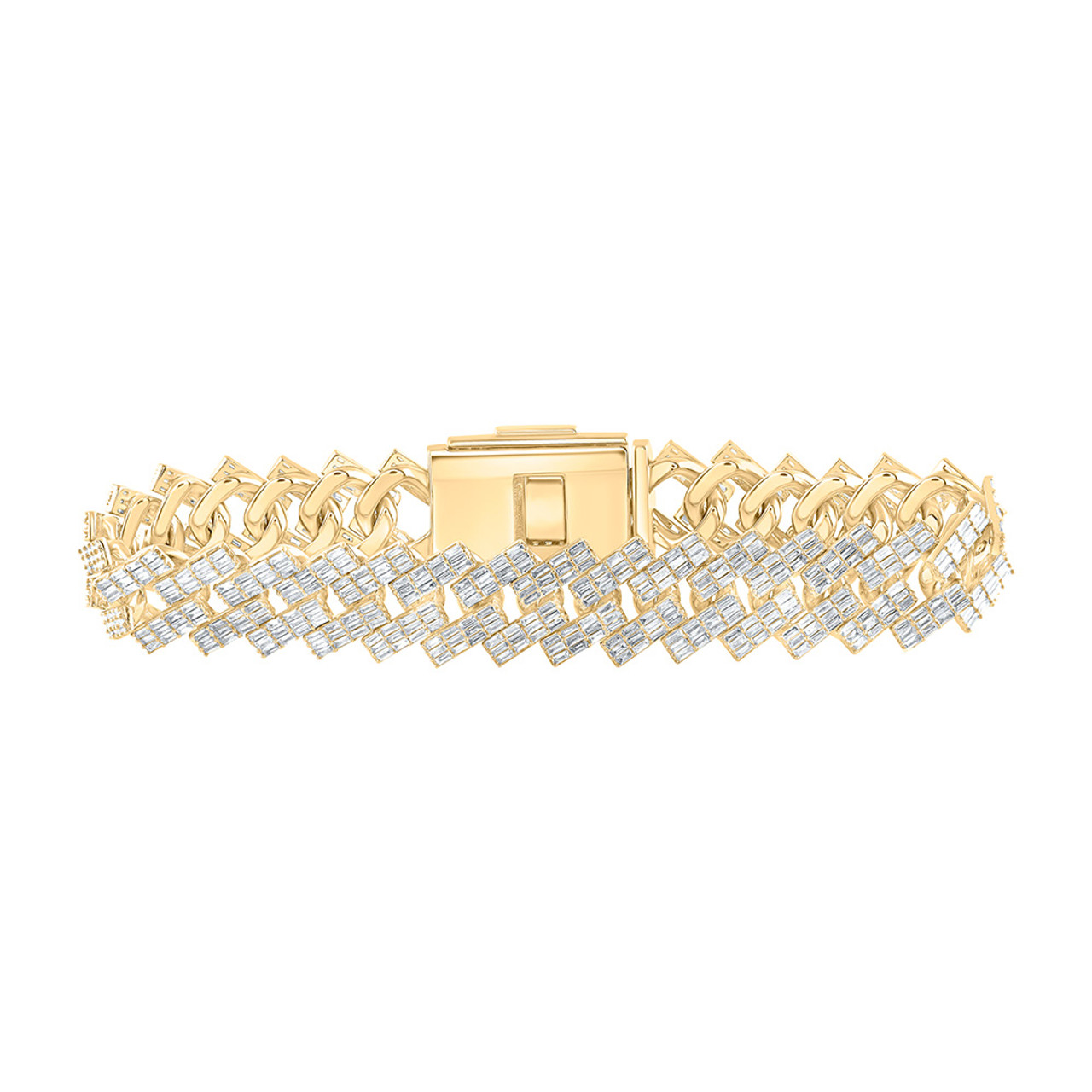 Which #Baguette #Diamond #Bracelet would you wear? 👀👀🥖 | Mens diamond  jewelry, Diamond bracelets, Diamond bracelet design