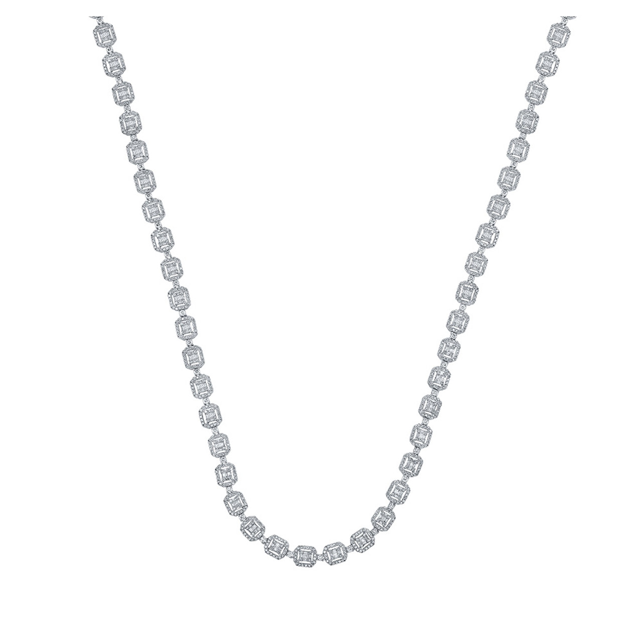 Baguette Bezel Necklace – The Clear Cut