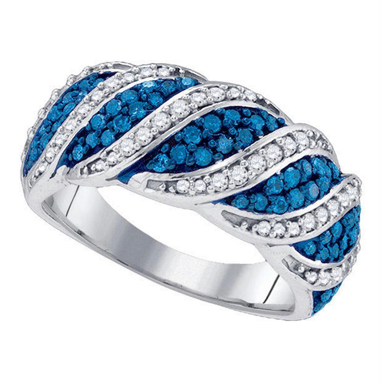 Signature Fancy Peacock Blue Diamond Brilliant Cut & G/H VS Diamond Br – My  Jewelry Affair