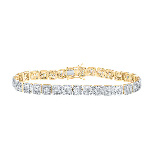 14KY 10.00CTW BAGUETTE DIAMOND BRACELET – Johnny Dang & Co