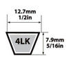 MITSUBOSHI V-belt Super KB 4LK83|4LK83