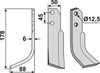 Bogenmesser 178 x 6 x 50 mm - 2