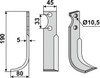 Bogenmesser 190 x 5 x 45 mm - 2