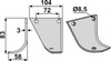 Hauenmesser 83 x 3,0 x 104 mm - 2