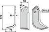 Bogenmesser 152 x 5 x 50 mm - 2