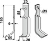 Fräsmesser 165 x 6 x 25 mm - 2