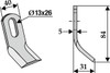 Schlegelmähermesser 84 mm - 2