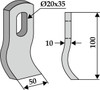 Schlegelmähermesser 100 mm - 2
