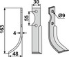 Fräsmesser 163 x 4 x 30 mm - 2