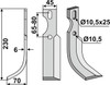 Fräsmesser 230 x 6 x 45 mm - 2
