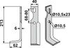 Fräsmesser 213 x 6 x 40 mm - 2