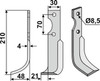 Fräsmesser 210 x 4 x 30 mm - 2