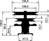 Messerspindel 133,50 mm - 2