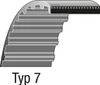 Keilriemen Typ 7 - 1248-8M-12 - 1