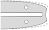 Ketten- & Schienenkombi 2+1 NACHBAUTEIL für DOLMAR & ECHO 35cm 3/8" 1.3mm - 2