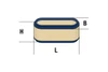 Luftfilter (oval) ersetzt TECUMSEH 2341.0028 - 2