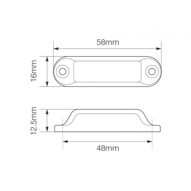 LED-Seitenmarkierungsleuchte 16, 12V - 3