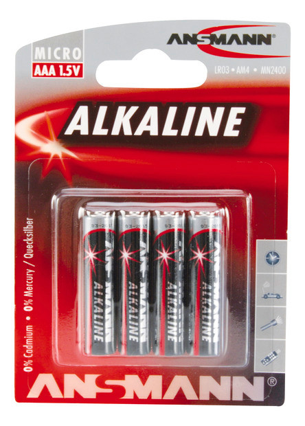 ANSMANN Alkaline Batterie Micro AAA / LR03 4er Blister - 2