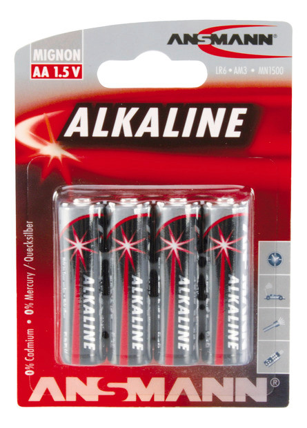 ANSMANN Alkaline Batterie Mignon AA / LR6 4er Blister - 2