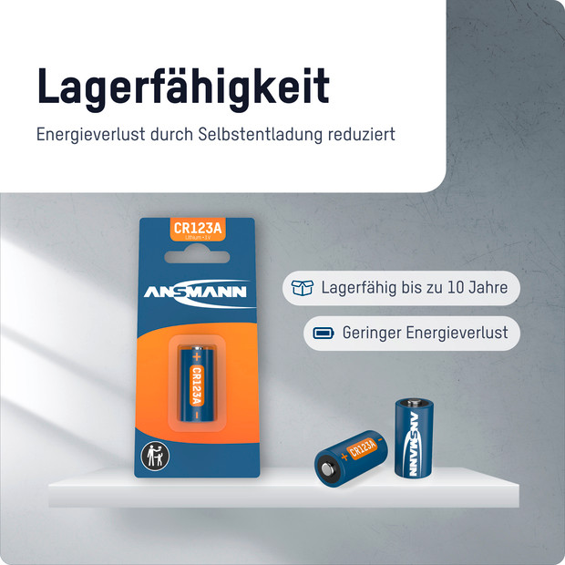 ANSMANN Lithium CR123A / CR17335 - 6