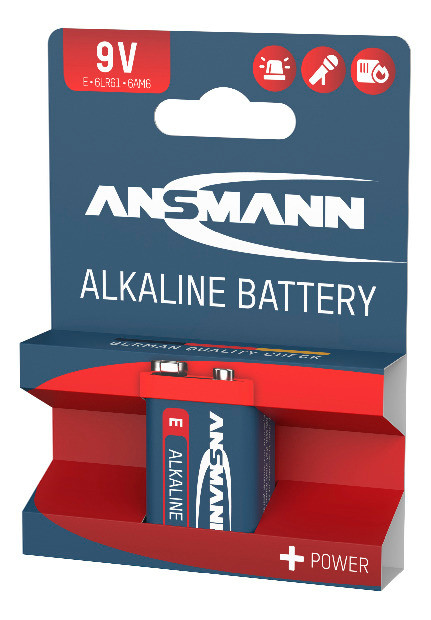 ANSMANN Alkaline 9V / 6LR61 1er Blister - 3
