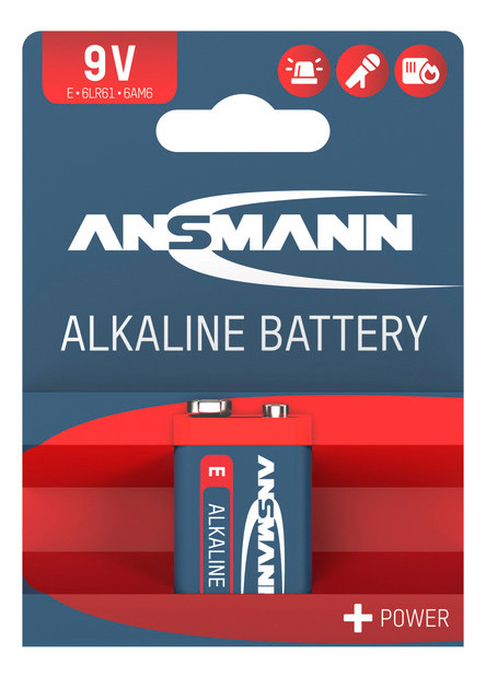 ANSMANN Alkaline 9V / 6LR61 1er Blister - 1