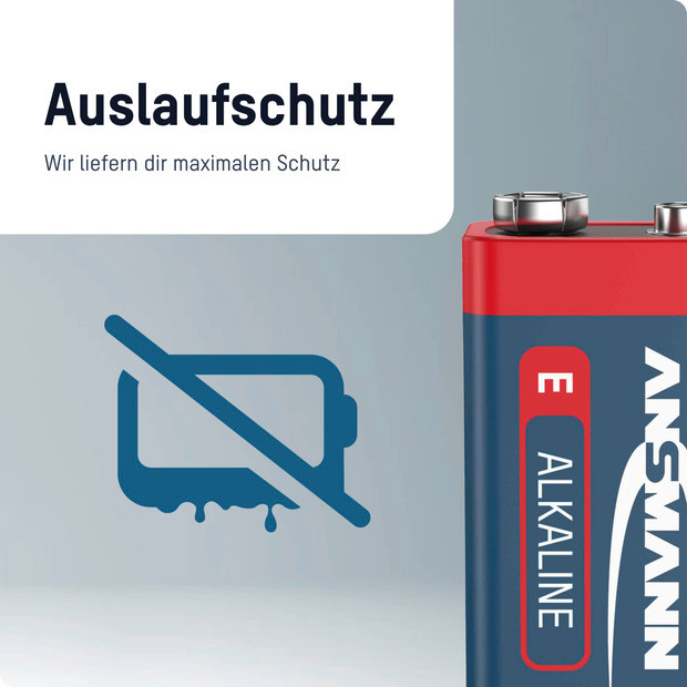 ANSMANN Alkaline 9V / 6LR61 1er Blister - 10