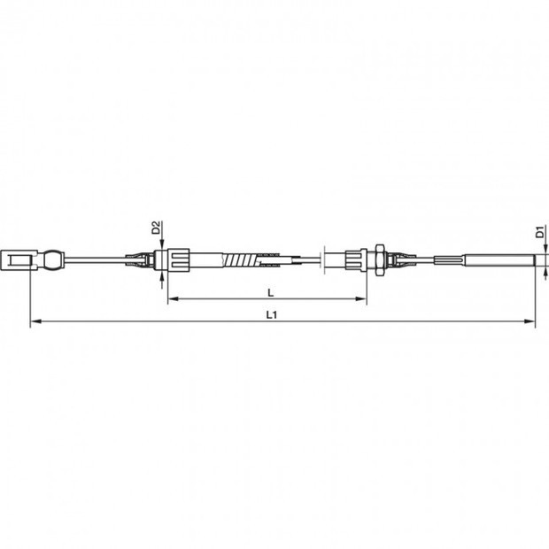 Bremsseil AL-KO - Profi Longlife, HL 1310 mm / GL 1565 mm - 2