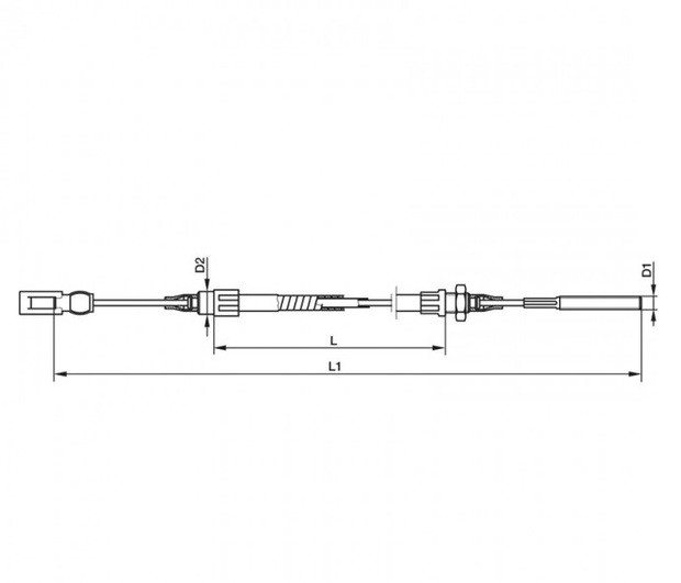 Bremsseil, HL 770 mm / GL 1025 mm - 2