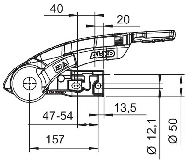 AL-KO Spurstabilisierungskupplung AKS 3004, Ø 35-50 mm SET - 5