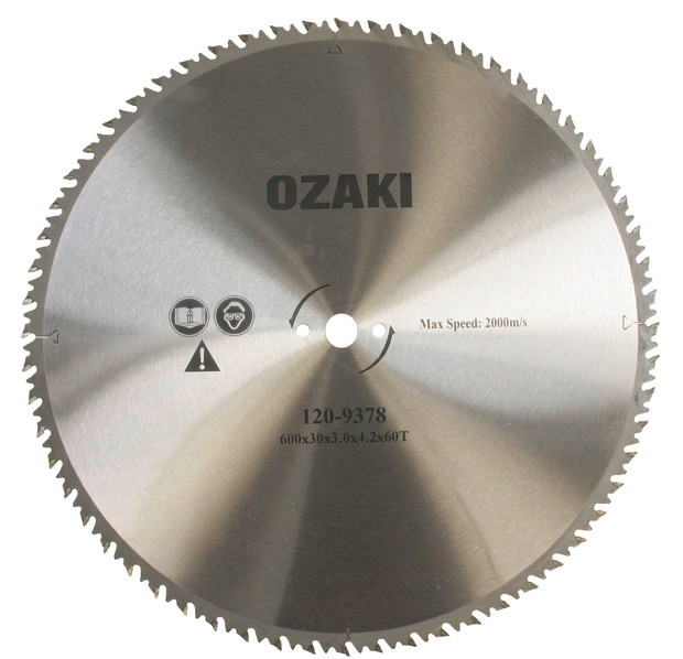 Hartmetall-Kreissägeblatt 600 x 30,0 x 3,0 mm - 60 Zähne - 1