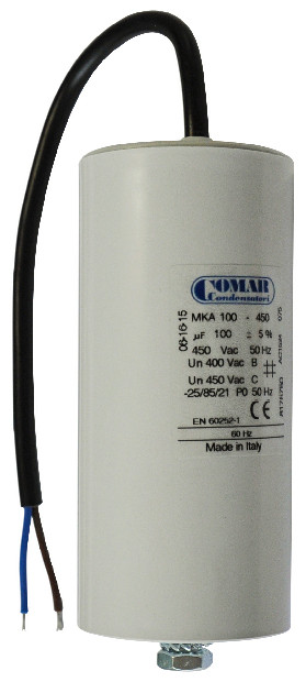 Kondensator mit Kabel M8 - 100μf - 1