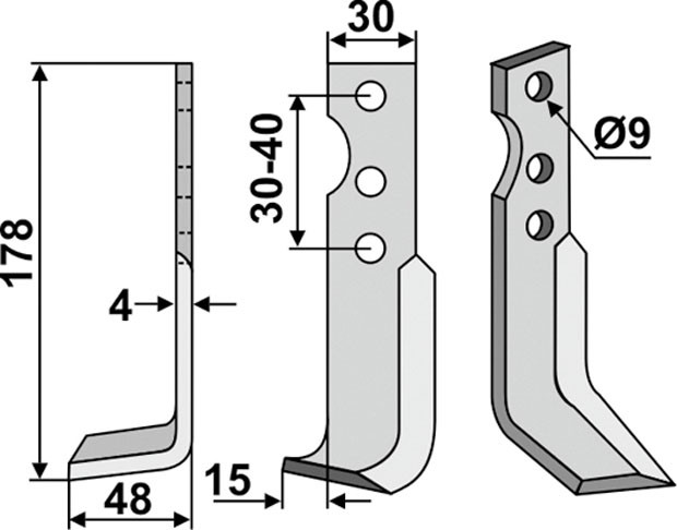 Fräsmesser 178 x 4 x 30 mm - 2