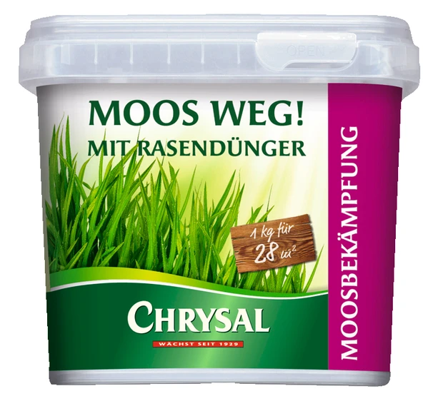 CHRYSAL Moos Weg! Mit Rasendünger 1.0 kg - 1