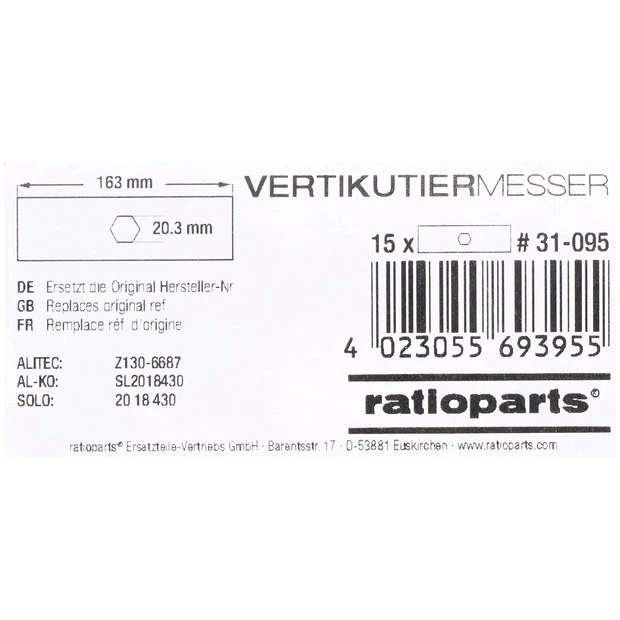 Vertikutiermesser 163 mm - 5