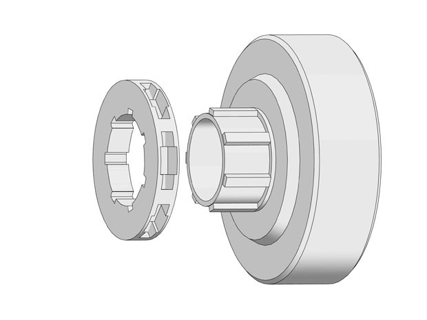 Ringkettenrad 3/8" - 7 Zähne - 2