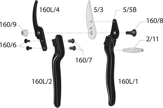 FELCO Gartenschere 160L - 2