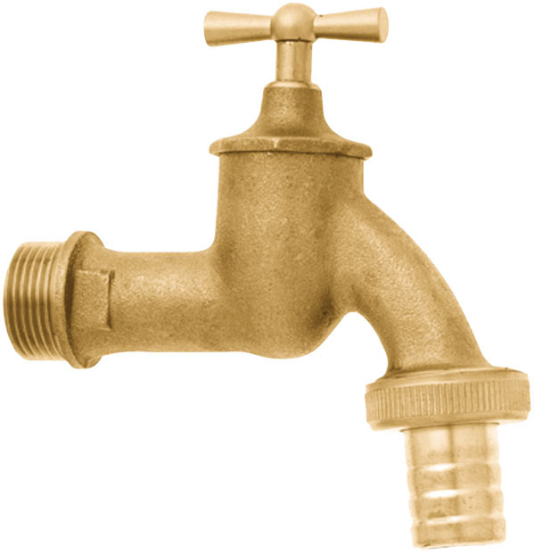 GEKA Wasserhahn mit Schlauchverschraubung 3/4'' - 2