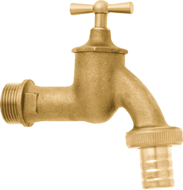GEKA Wasserhahn mit Schlauchverschraubung 3/4'' - 1