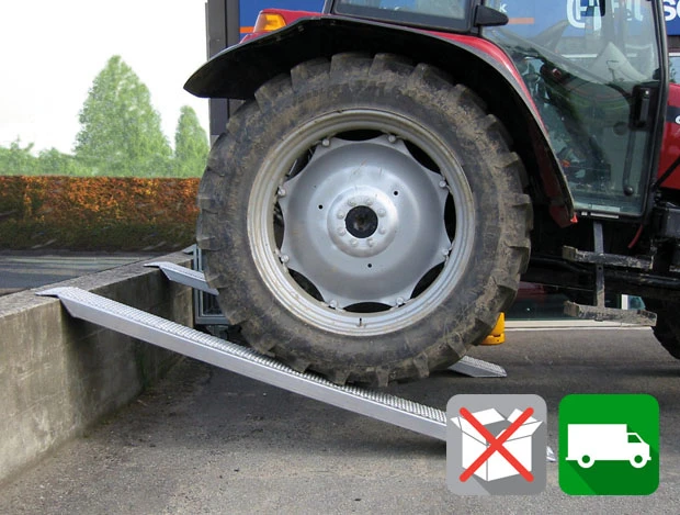 Alu-Auffahrrampe gerade, 2.500 x 260 mm, 2000 kg - 1