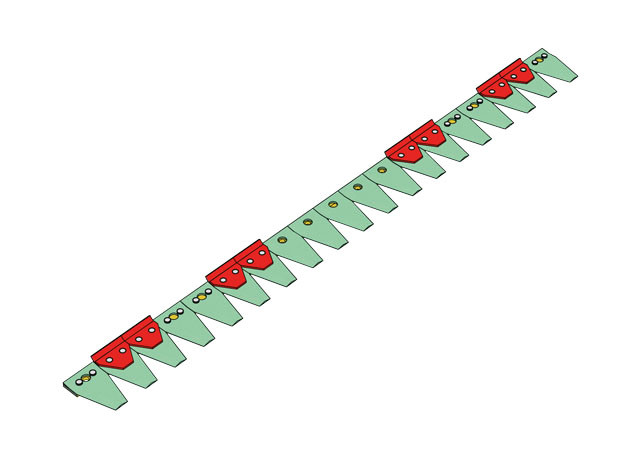 ESM Mähmesser 97 cm - 19 Klingen - Fingerbalken - 1