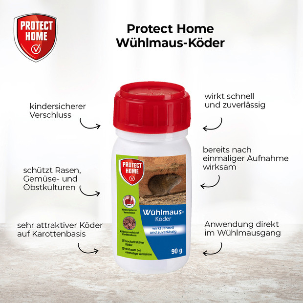 PROTECT HOME Wühlmaus-Köder 12 x 90 g - 2