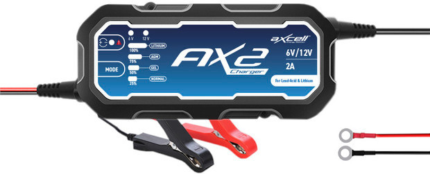 Axcell AX2 Smart Batterieladegerät 6 V / 12 V 2 A - 1