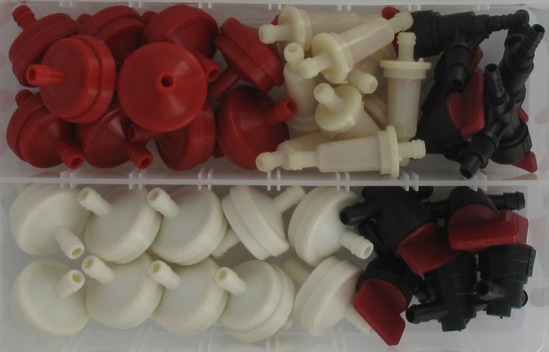 Sortiment Kraftstofffilter und Kraftstoffhähne 40-teilig - 1